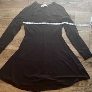 Philosophy Black Long Sleeve Dress cotton lined fleece. Heavy weight